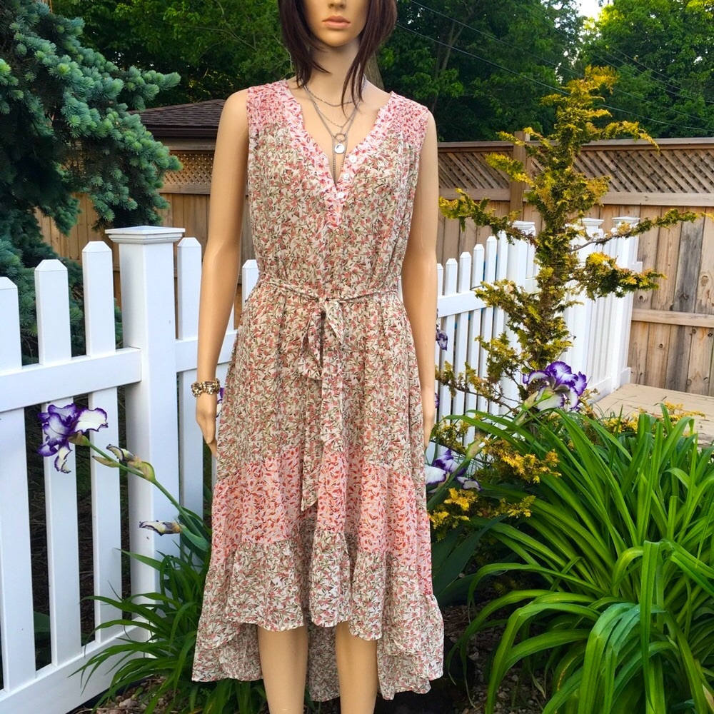 BOHO STYLE LAYERED COLORS MIDI DRESS 1 left - Picture 6 of 13